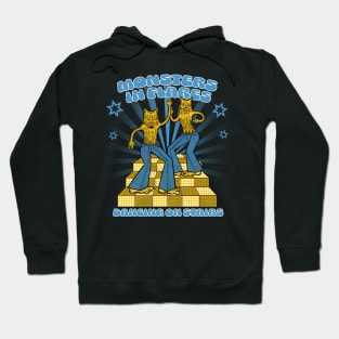 Monsters In Flares Dancing On Stairs Hoodie